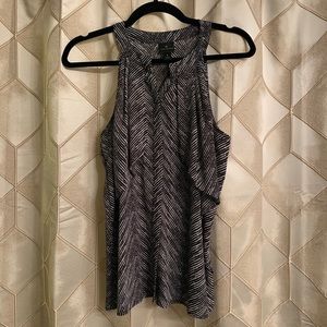 Black and White Work Blouse